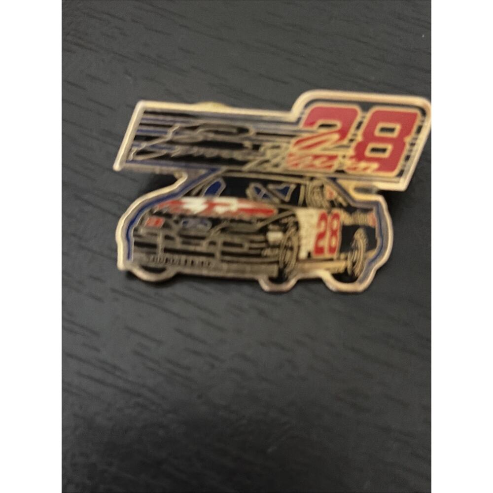 Ernie Irvan No 28 Texaco NASCAR Racing Stock Car Pin Vintage Ford Thunderbird